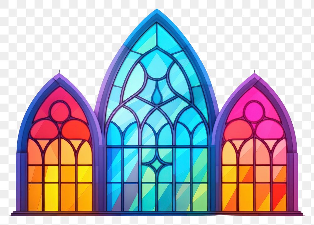 PNG Glass white background stained glass spirituality. AI generated Image by rawpixel.