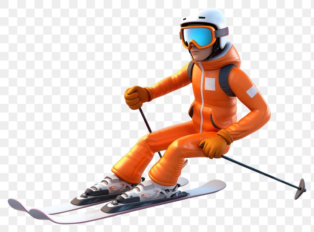 PNG Recreation skiing sports snow. AI generated Image by rawpixel.