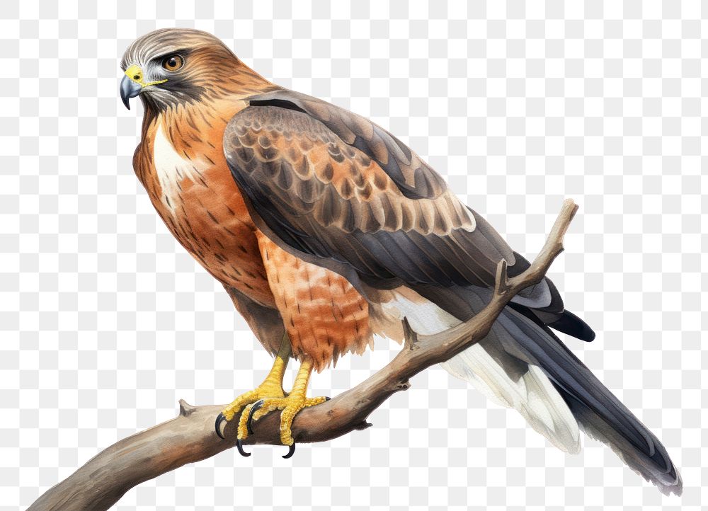 PNG Buzzard animal beak bird. AI generated Image by rawpixel.