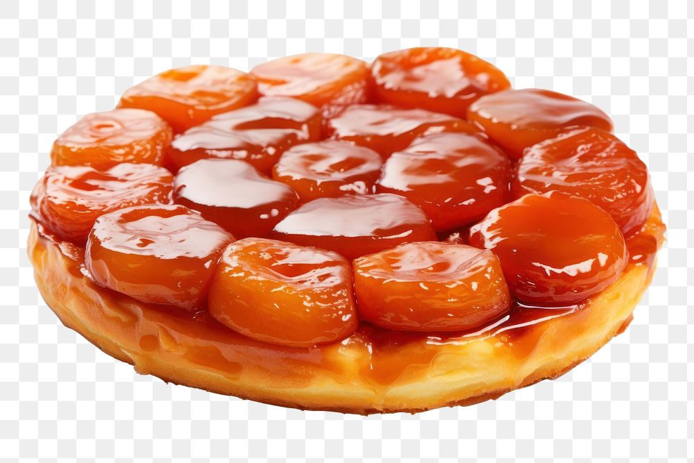 PNG Tarte tatin dessert food white background. AI generated Image by rawpixel.