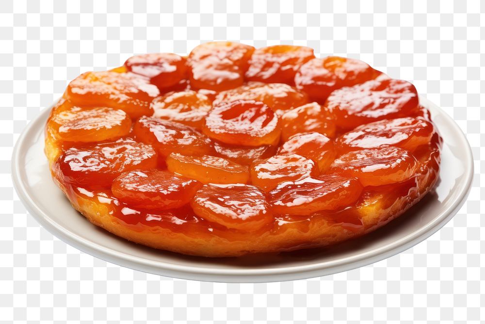 PNG Tarte tatin food white background preserves. AI generated Image by rawpixel.