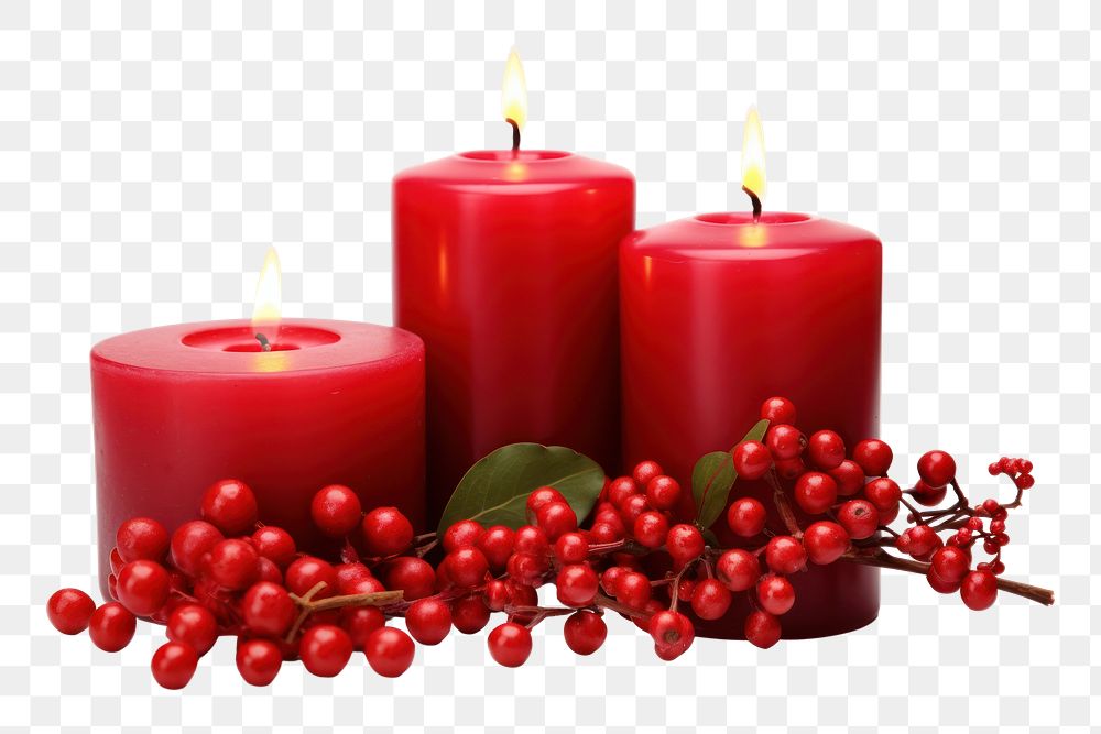 PNG Candle illuminated celebration lingonberry. AI generated Image by rawpixel.