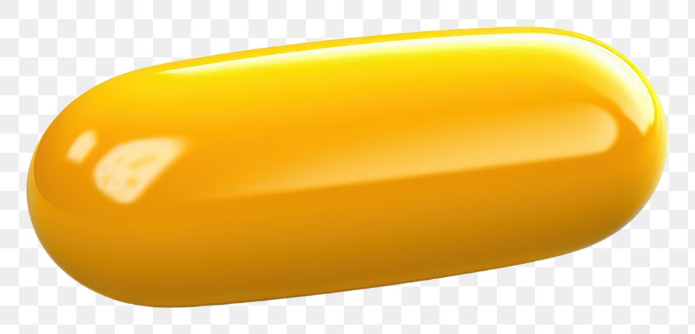 PNG Pill capsule yellow white background. AI generated Image by rawpixel.