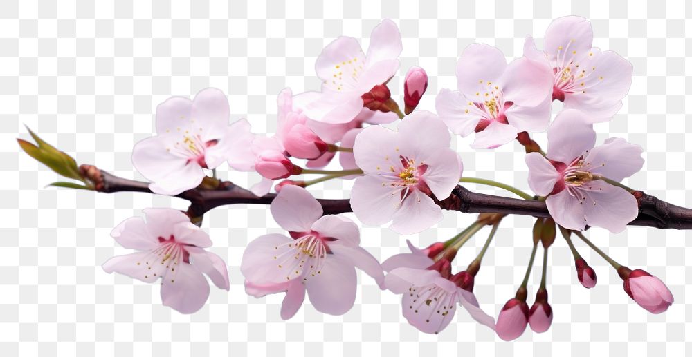 PNG Blossom flower cherry plant. 