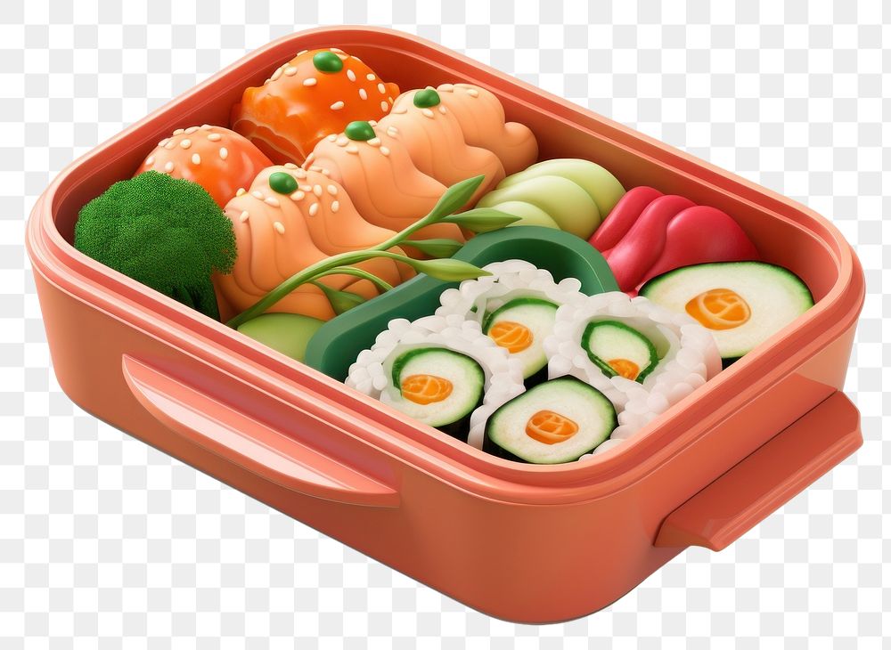 PNG Box bento lunch food. AI generated Image by rawpixel.