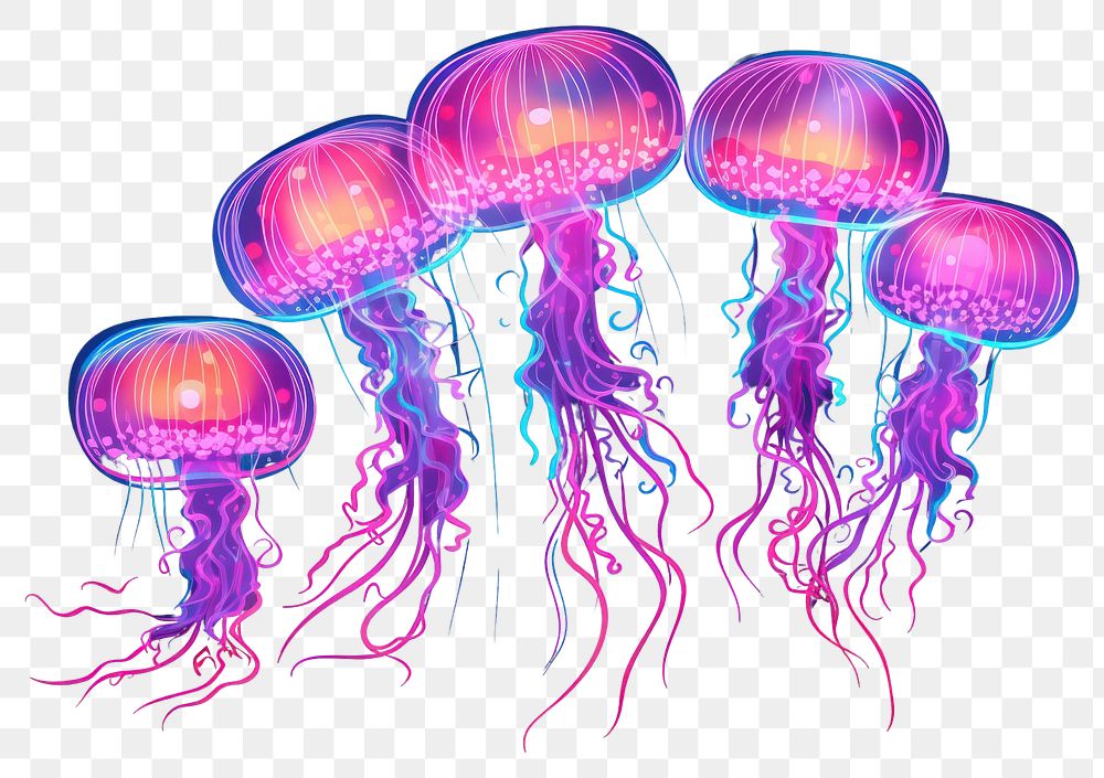 PNG Transparent jellyfish invertebrate translucent. | Premium PNG ...