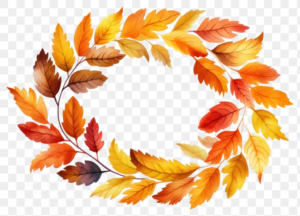 PNG Leaf pattern autumn plant transparent background