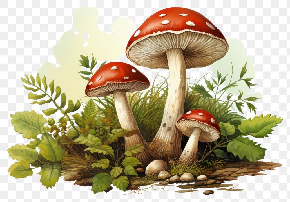 PNG Mushroom fungus agaric plant transparent background