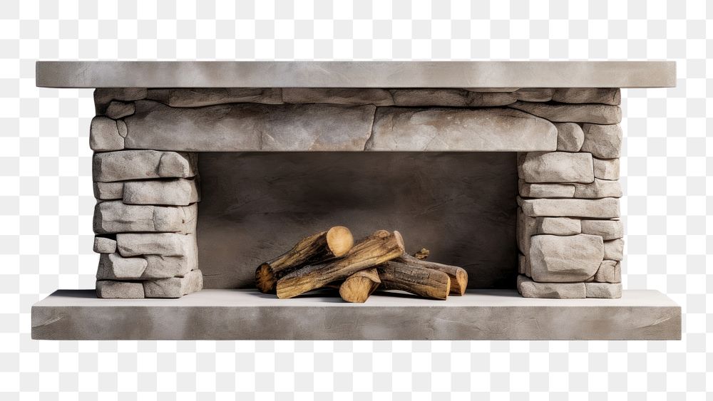 PNG Fireplace hearth wood architecture. AI generated Image by rawpixel.