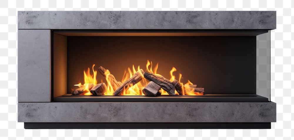 PNG Fireplace hearth architecture furniture. AI generated Image by rawpixel.