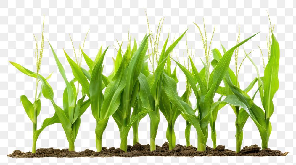 PNG Corn outdoors plant field. 