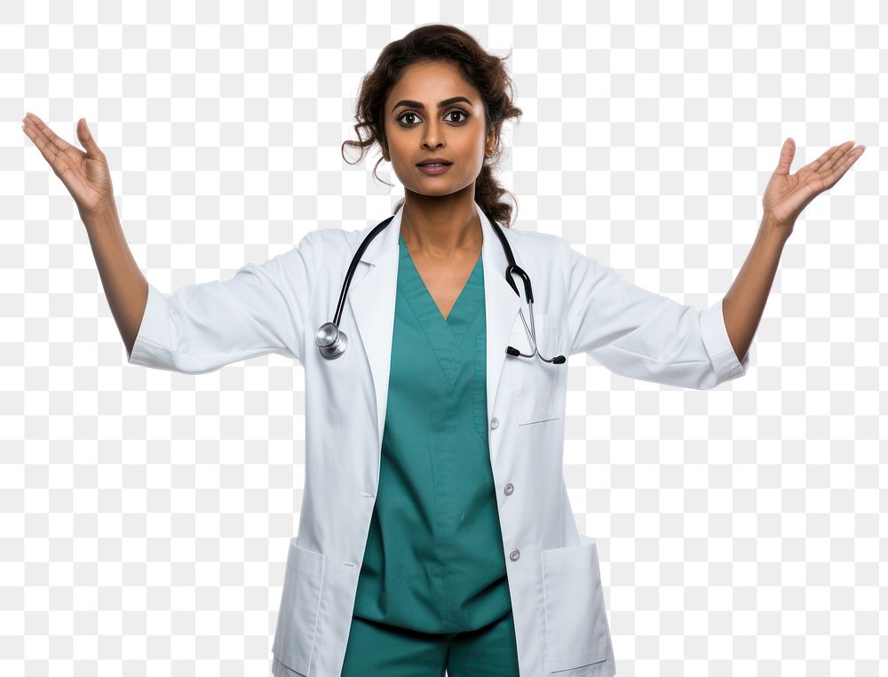 PNG Doctor women white background stethoscope. AI generated Image by rawpixel.