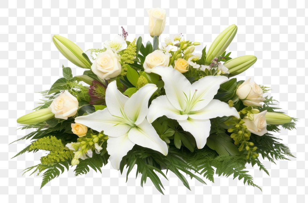 PNG Flower plant white flower arrangement. AI generated Image by rawpixel.