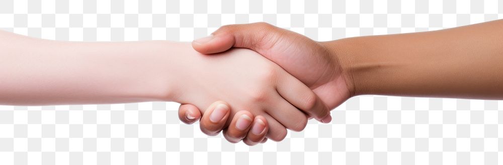 PNG Holding hand handshake white background holding hands. AI generated Image by rawpixel.