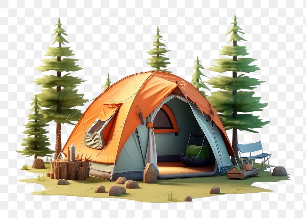 PNG Tent outdoors camping cartoon
