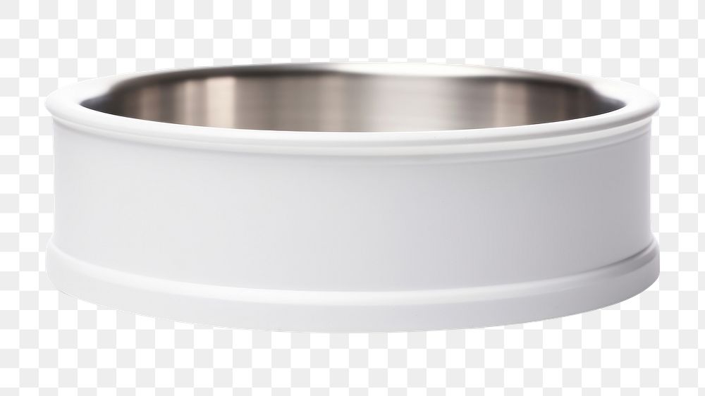 PNG Bowl silver white white background. AI generated Image by rawpixel.