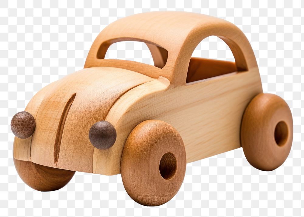 PNG Wooden toys car white background vehicle. AI generated Image by rawpixel.