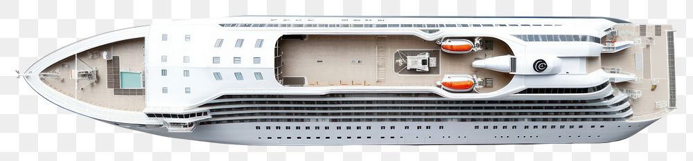 PNG White Cruise ship vehicle boat white background. AI generated Image by rawpixel.