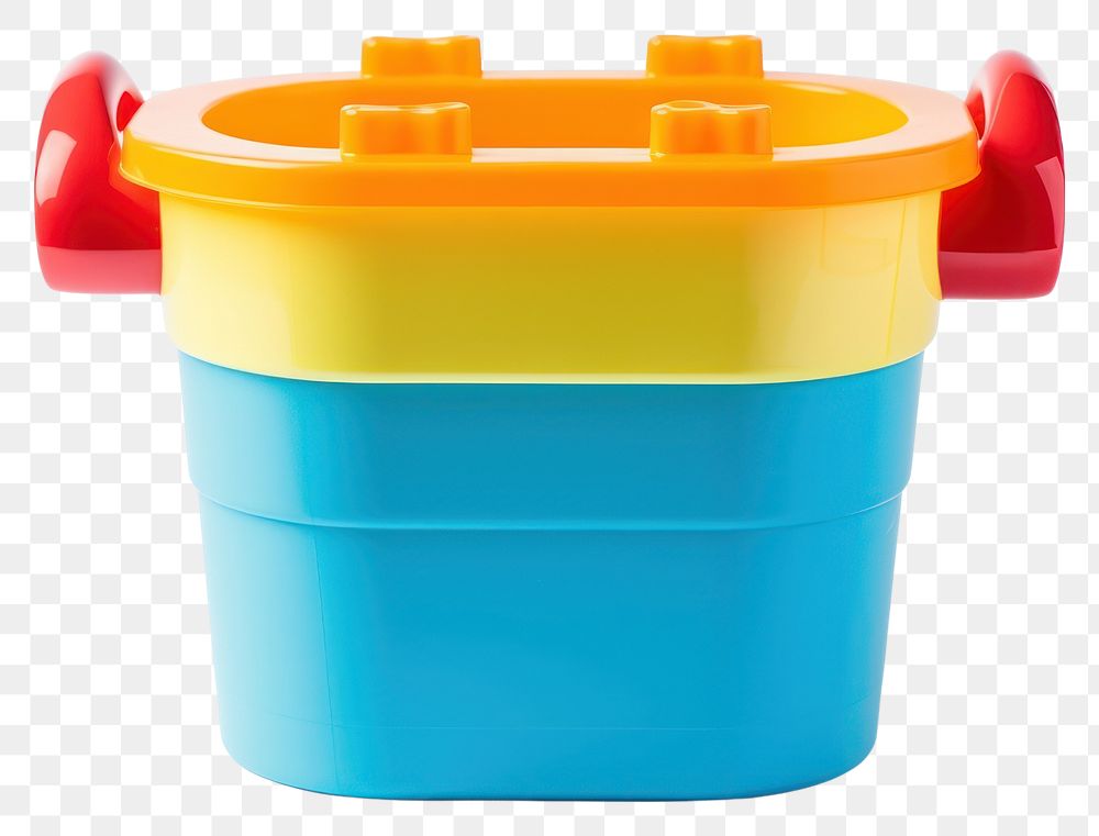 PNG Plastic toy bucket white background. AI generated Image by rawpixel.
