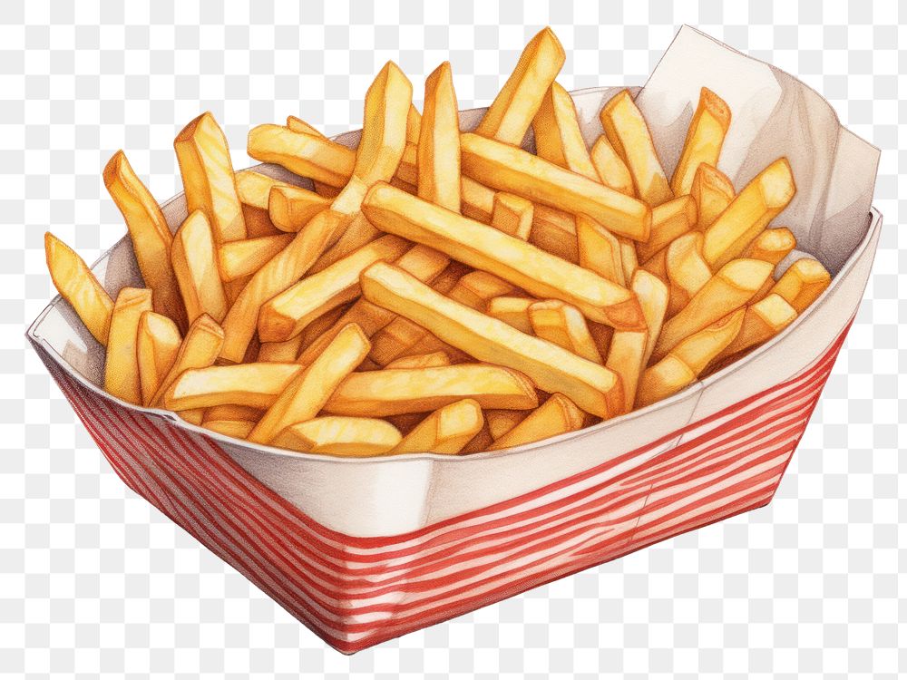 PNG Fried fries food  