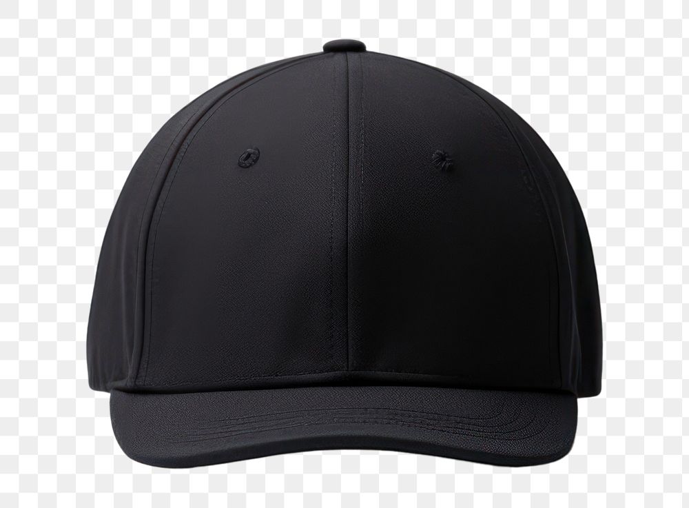 PNG Black cap white background headwear. AI generated Image by rawpixel.