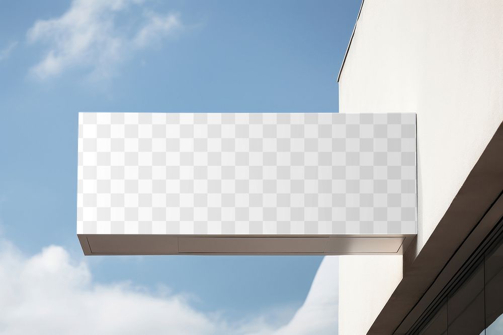 Hanging sign, png transparent mockup