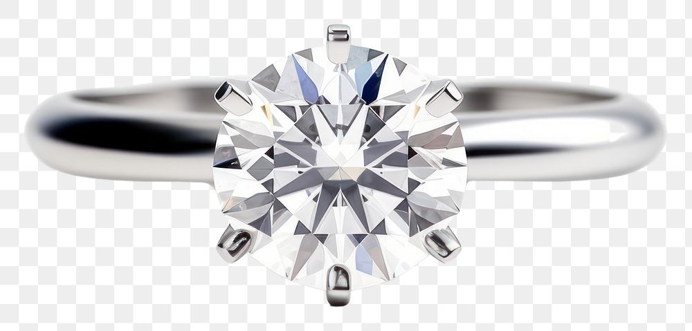 PNG Diamond ring platinum gemstone transparent background