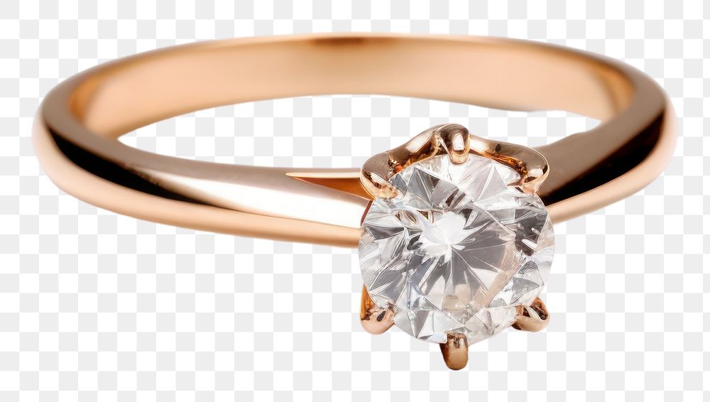 PNG Diamond ring gemstone jewelry transparent background