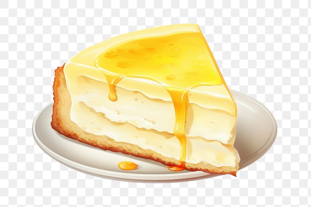 Cheesecake dessert cream food. AI generated Image by rawpixel.