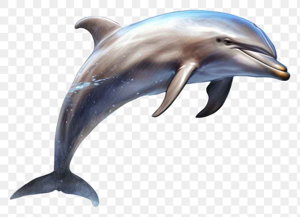 PNG Dolphin animal mammal fish. AI generated Image by rawpixel.