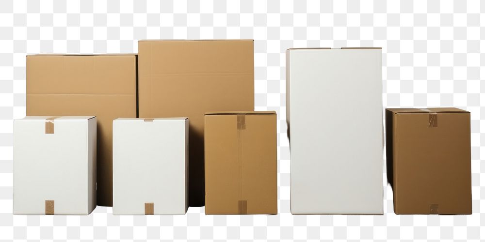 PNG Box cardboard carton white. AI generated Image by rawpixel.