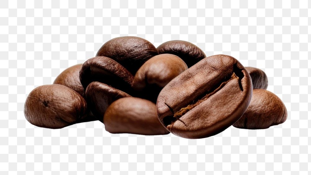 PNG Coffee white background coffee beans chocolate. AI generated Image by rawpixel.