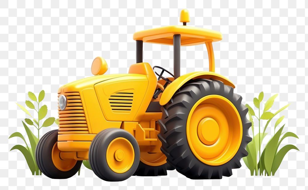 PNG Tractor agriculture vehicle. 