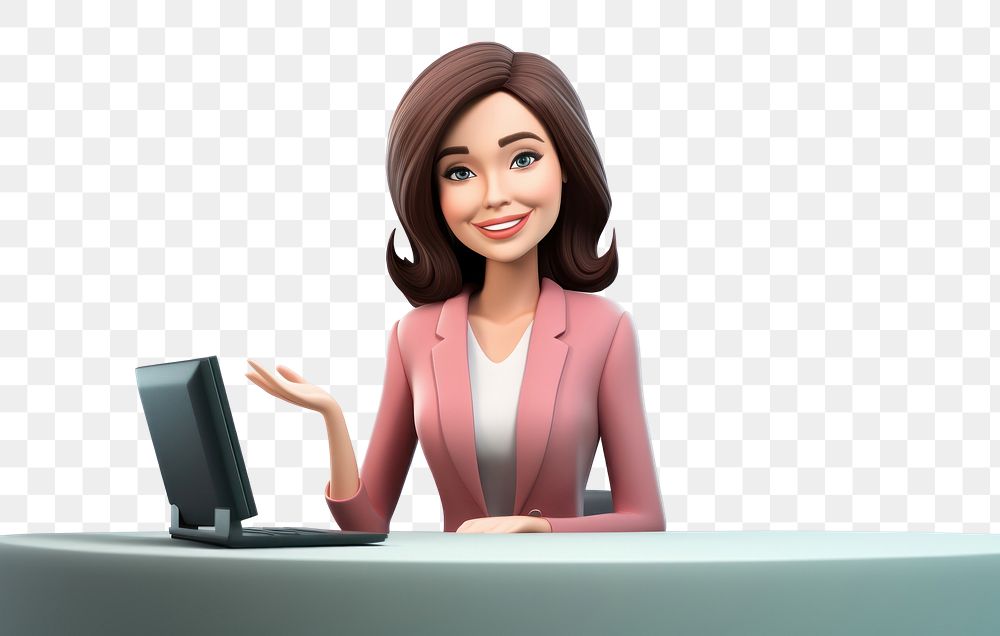 PNG Smiling sitting cartoon female. AI generated Image by rawpixel.