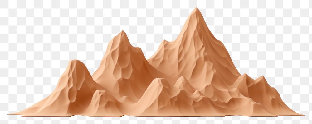 PNG Mountain nature white background mountain range. AI generated Image by rawpixel.