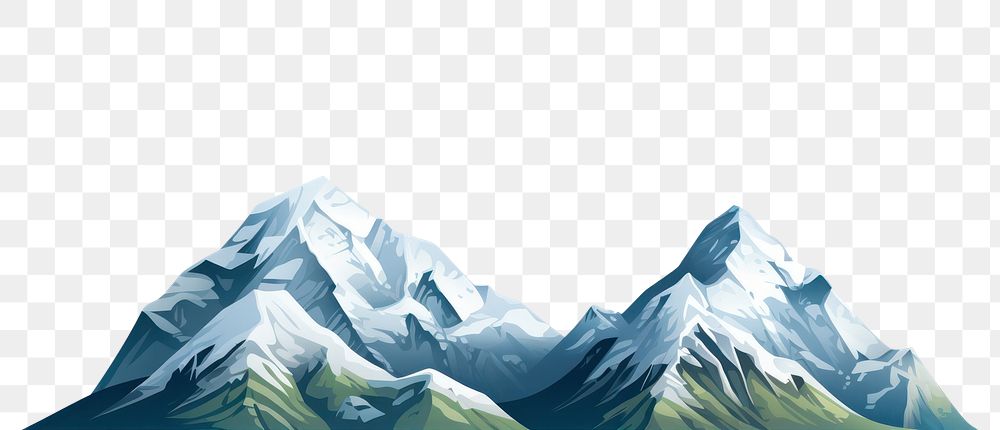 PNG Mountain landscape nature ice. AI generated Image by rawpixel.