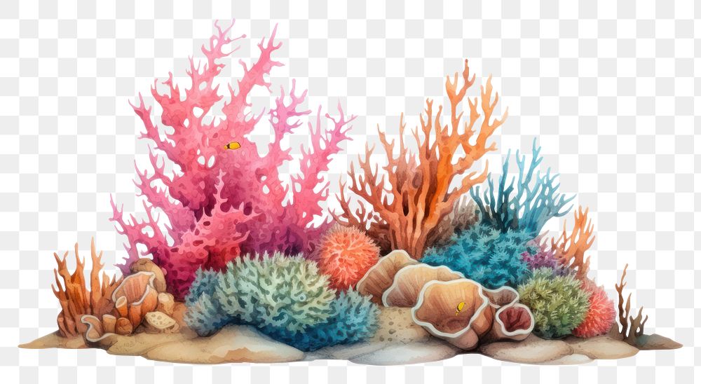 PNG Underwater nature ocean reef. 