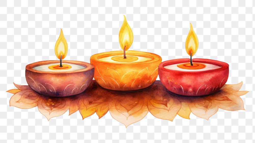 PNG Candle diwali illuminated celebration