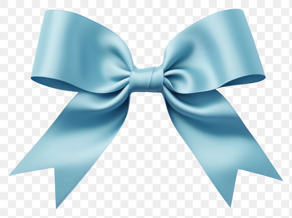 PNG Ribbon gift blue bow. 