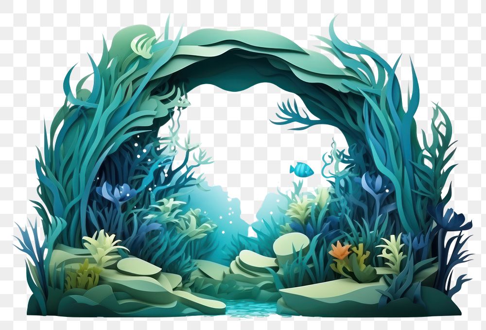 PNG Underwater sea outdoors aquarium. AI generated Image by rawpixel.