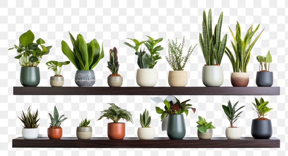 PNG Plant houseplant shelf transparent background. AI generated Image by rawpixel.