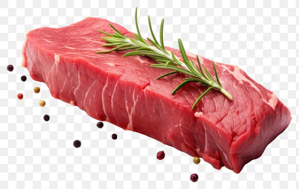 PNG Tenderloin beef meat steak. AI generated Image by rawpixel.