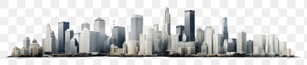 PNG Cityscape architecture metropolis waterfront. AI generated Image by rawpixel.