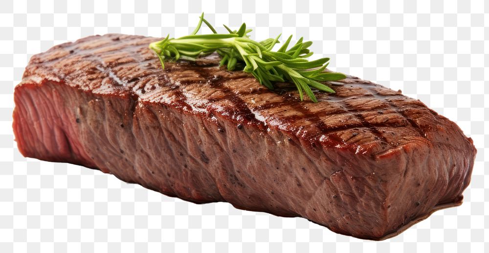 PNG Tenderloin steak meat beef. AI generated Image by rawpixel.