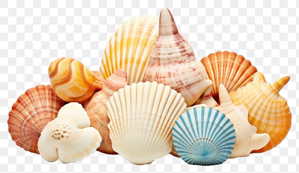PNG Seashell seafood conch clam. AI generated Image by rawpixel.