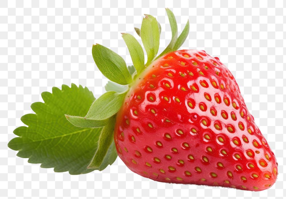 PNG Strawberry plant fruit food white background. AI generated Image by rawpixel.