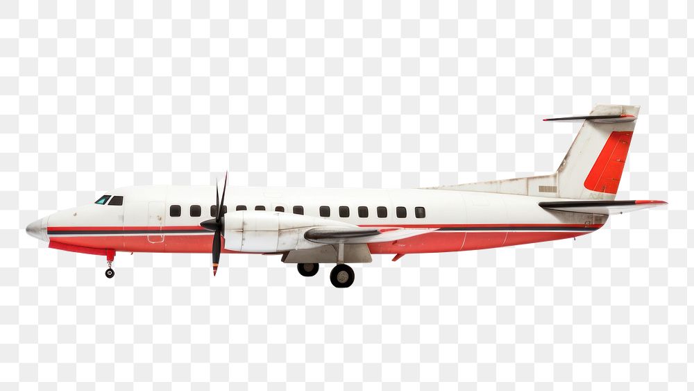 PNG Turboprop aircraft airplane airliner. 