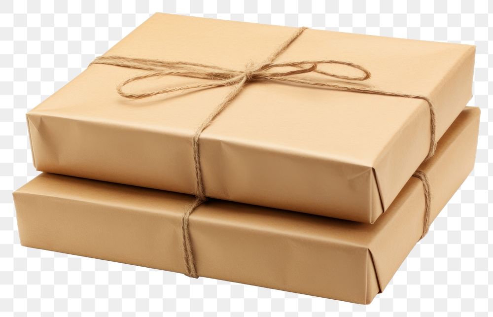 PNG Parcel gift box white background. AI generated Image by rawpixel.