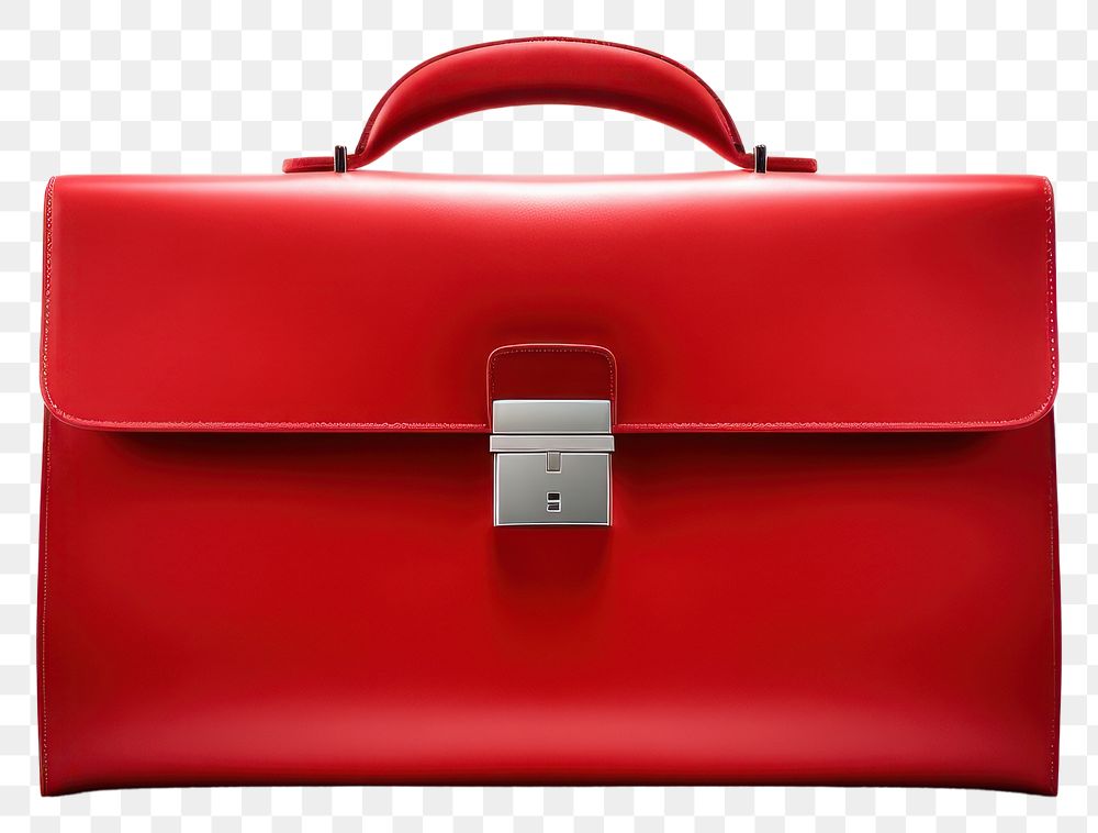 PNG Briefcase bag white background suitcase. AI generated Image by rawpixel.