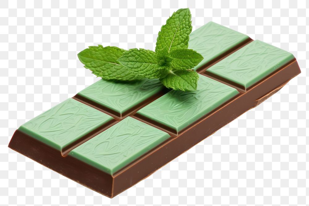 PNG Chocolate bar dessert plant herbs. AI generated Image by rawpixel.